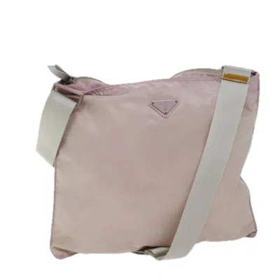 Pre-owned Prada Tessuto Synthetic Shoulder Bag () In Pink