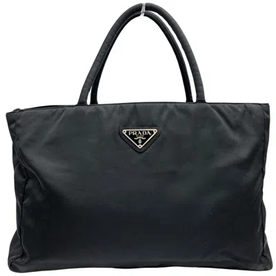 Prada Tessuto Synthetic Shopper Bag () In Black