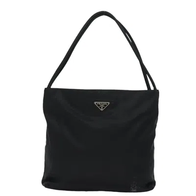 Pre-owned Prada Tessuto Synthetic Tote Bag () In Black