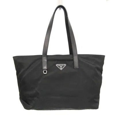 Prada Tessuto Synthetic Tote Bag () In Black