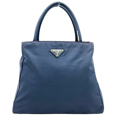 Prada Tessuto Synthetic Tote Bag () In Blue