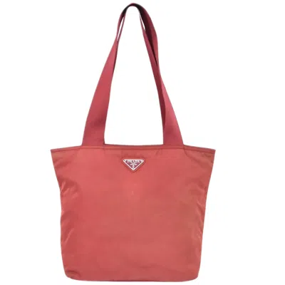 Pre-owned Prada Tessuto Synthetic Tote Bag () In Pink