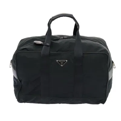 Pre-owned Prada Tessuto Synthetic Travel Bag () In Black