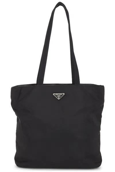 Pre-owned Prada Tessuto Tote Bag In Black