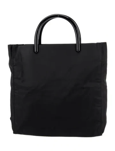 Pre-owned Prada Tessuto Tote In Black