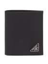 Prada Textured Cardholder In 黑色