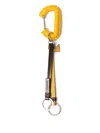Prada Textured Keychain In Yellow