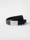 Prada Textured Leather Belt