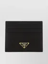 Prada Black Calf Leather Bos Taurus Wallet In Black