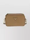 Prada Textured Leather Crossbody Bag In Nude