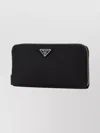 Prada Textured Leather Wallet And Cardholder In Black