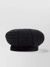 PRADA TEXTURED RAFFIA BAKER BOY HAT