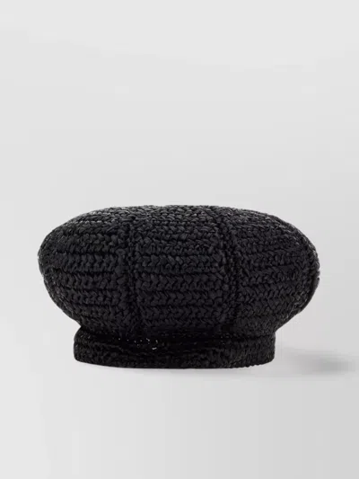 Prada Textured Raffia Baker Boy Hat