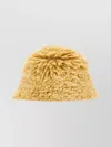 Prada Textured Raffia Bucket Hat Accessory In Yellow