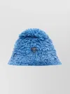Prada Textured Raffia Bucket Hat Accessory In Blue