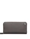 Prada Textured Zip-around Wallet