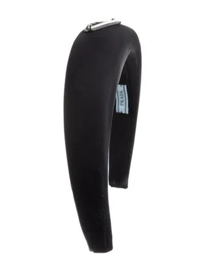 Pre-owned Prada Thick Headband In Black