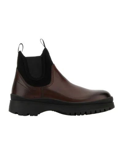 PRADA PRADA SLIP-ON CHELSEA BOOTS