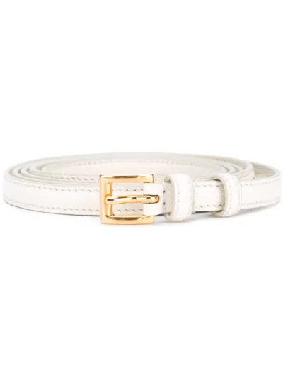 Prada Thin Belt In White