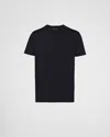 Prada Mens Black Slim-fit Crew-neck Cotton T-shirts Pack Of Three Xxl