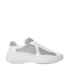 Prada Mesh Stitching Leisure Sports Shoes In White
