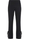 Prada Tie Side Trousers In Black