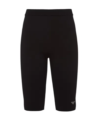 Prada Tight Shorts In Black