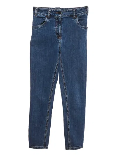 Pre-owned Prada Tight-fit Jeans In Blue