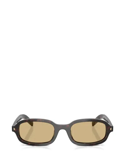 Prada Tinted-lense Sunglasses In Brown