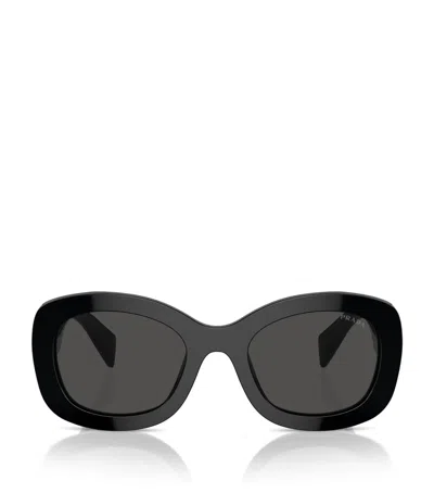 Prada Womens Black Pr A13s Butterfly-frame Acetate Sunglasses