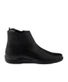 Prada Mens Black Toblach High Top Leather Ankle Boots Eur 43 / 9 Uk In Black