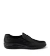 Prada Toblach Leather Loafers In Black
