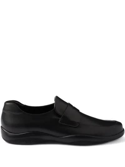 PRADA PRADA TOBLACH LEATHER LOAFERS