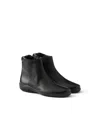 Prada Toblach Nappa Leather Booties In Black