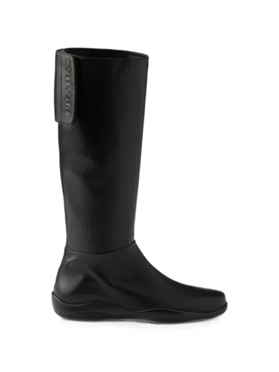 Prada Toblach Nappa Leather Boots In Black