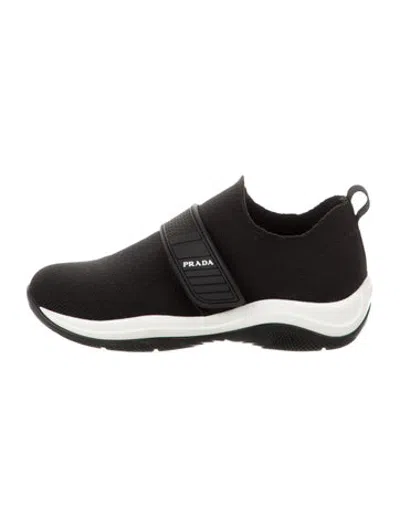 Pre-owned Prada Babies' Toddlers Low Top Sneakers In Black