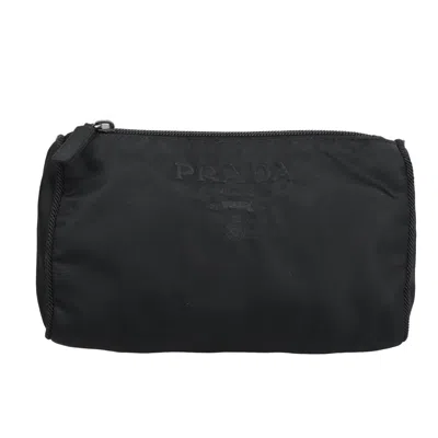 Pre-owned Prada Toiletry Pouch Tessuto Black Nylon Clutche & Pouche Bag ()