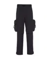 Prada Tooling Pocket Casual Pants In Black