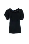Prada Puffy-sleeve Cady Crepe Top