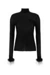 Prada Top In Jersey Nero  Donna