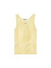 Prada Round Neck Sleeveless Vest In Beige