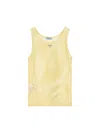 Prada Round Neck Sleeveless Vest In Beige