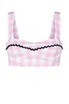Prada Checkered Bra Vest In F014c