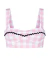 Prada Checkered Bra Vest In F014c