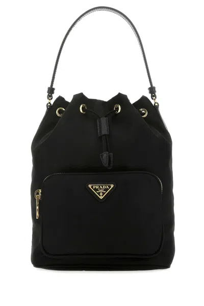 Prada Top Handle Bag In Black