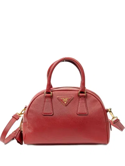 Pre-owned Prada Top-handles Tote Bag In Red