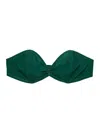 Prada Radzimir Strapless Bra Top In Green