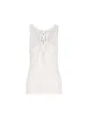 Prada White Cotton Jersey Top In White