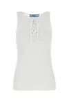 Prada Tank Top In White