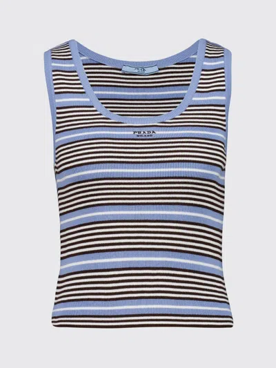 Prada Top Woman In Blue
